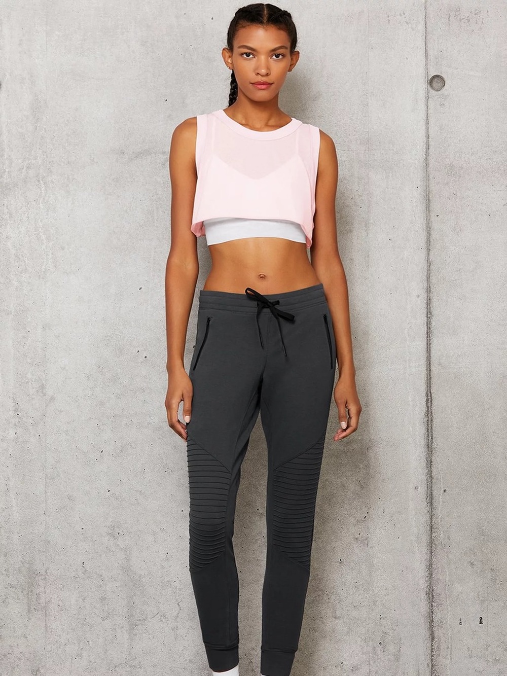 Alo Yoga Inspire Cropped Tank Soft Pink M NWT